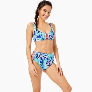 NWT Lilly Pulitzer High Waist Bikini Set